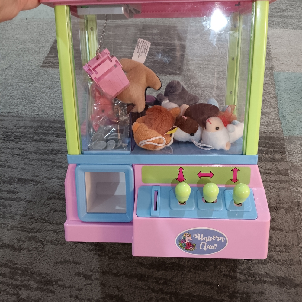 Pink and Green Claw Machine Toy